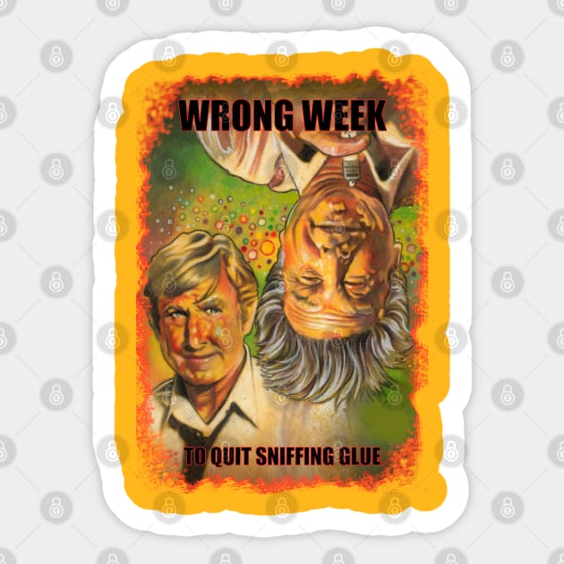 Picked the Wrong Day Sticker by Chris Hoffman Art